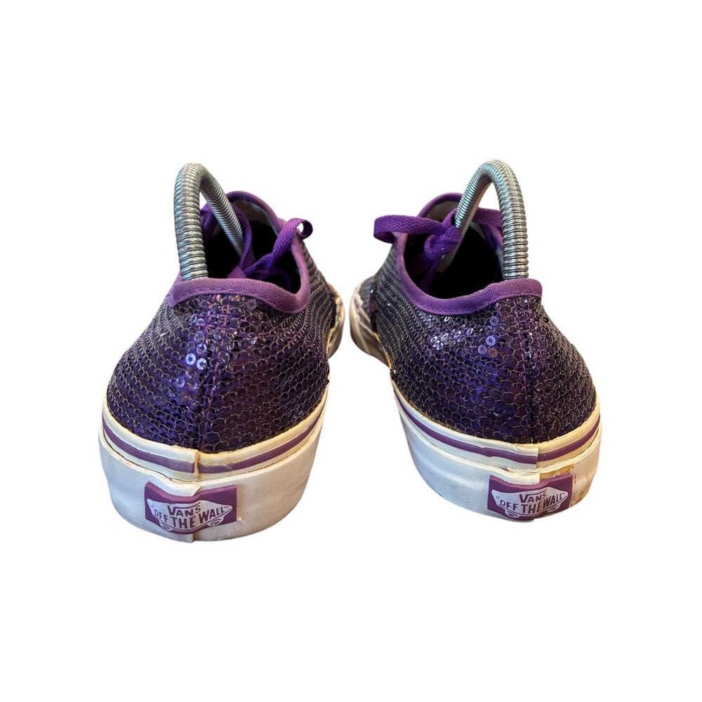 Vans Authentic Sequin Purple Lace Up Sneakers Women US‎ 8 Men US 6.5 - Picture 5 of 10